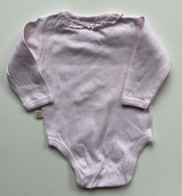 Load image into Gallery viewer, Marquise baby girl size 0-3 months pink long sleeve bodysuit spots frill, VGUC