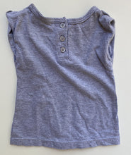 Load image into Gallery viewer, Calvin Klein Jeans baby girl size 3-6 months grey logo t-shirt frills, VGUC