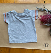 Load image into Gallery viewer, Sprout baby boy girl size 000 grey t-shirt fluoro camera, VGUC