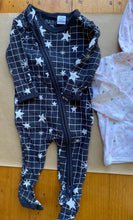 Load image into Gallery viewer, Cotton On baby girl size 0-3 months bundle pink hooded top one-piece stars, VGUC