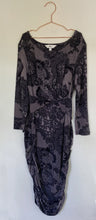 Load image into Gallery viewer, Ripe Women's Maternity size XS black lace patterned maternity stretch dress VGUC