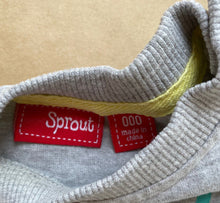 Load image into Gallery viewer, Sprout baby boy girl size 000 grey t-shirt fluoro camera, VGUC