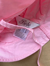 Load image into Gallery viewer, Bebe by Minihaha baby girl size XS pink gathered sun hat Summer, VGUC