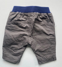 Load image into Gallery viewer, Bebe by Minihaha baby boy size 0-3 months brown elastic waist pants, VGUC