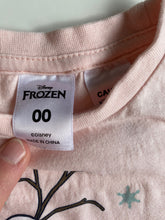 Load image into Gallery viewer, Disney Frozen baby girl size 3-6 months Summer PJ set pink Olaf, VGUC