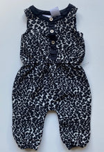 Load image into Gallery viewer, Kardashian Kids baby girl 3-6 months black white leopard print one-piece, EUC