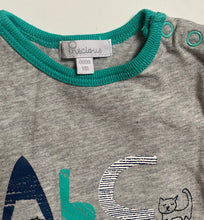 Load image into Gallery viewer, Precious baby boy girl size newborn grey green trim ABC, VGUC