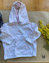 Load image into Gallery viewer, Cotton On baby girl size 0-3 months bundle pink hooded top one-piece stars, VGUC