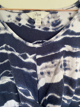 Load image into Gallery viewer, Ripe Women's Maternity size XS navy blue tie-dye stretch sleeveless dress, VGUC