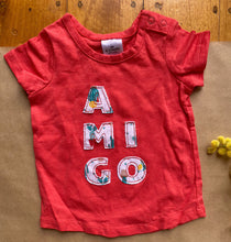Load image into Gallery viewer, Target baby girl size 0-3 months red t-shirt green shorts bundle set, EUC