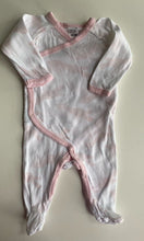 Load image into Gallery viewer, Bonds baby size 0-3 months white pink birds wrap one-piece, VGUC
