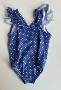 Baby Boden baby girl size 18-24 months blue spotted bathers duck, VGUC