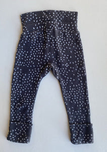 Bonds baby size 0-3 months grey spotted ribbed leggings pants, VGUC