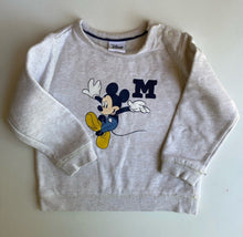 Load image into Gallery viewer, Disney x Target baby size 18-24 months beige marle Mickey Mouse jumper, VGUC
