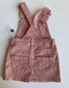 Jamie Kay baby girl size 6-12 months pink denim pinafore dress, BNWT