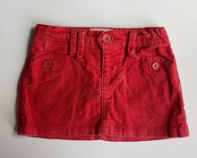 Load image into Gallery viewer, Country Road kids girls toddler size 3 red cord mini skirt, VGUC
