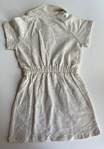 Cotton On Kids girls toddler size 3 grey collared short sleeve dress, BNWT