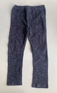 Milkshake kids girls size 7 navy blue marle leggings pants, VGUC