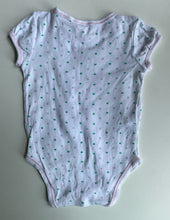 Load image into Gallery viewer, Country Road baby girl size 6-12 months white pink green stars bodysuit, GUC
