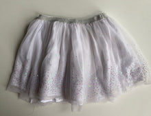 Load image into Gallery viewer, Little Princess Cotton On Kids girls size 3-4 white sequin tutu skirt, VGUC
