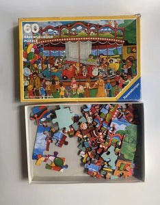 Ravensburger kids vintage jigsaw puzzle 60 pieces merry-go-round, VGUC