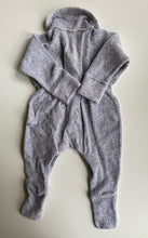 Load image into Gallery viewer, Bonds baby size 3-6 months grey wondersuit Terry towelling collared, VGUC
