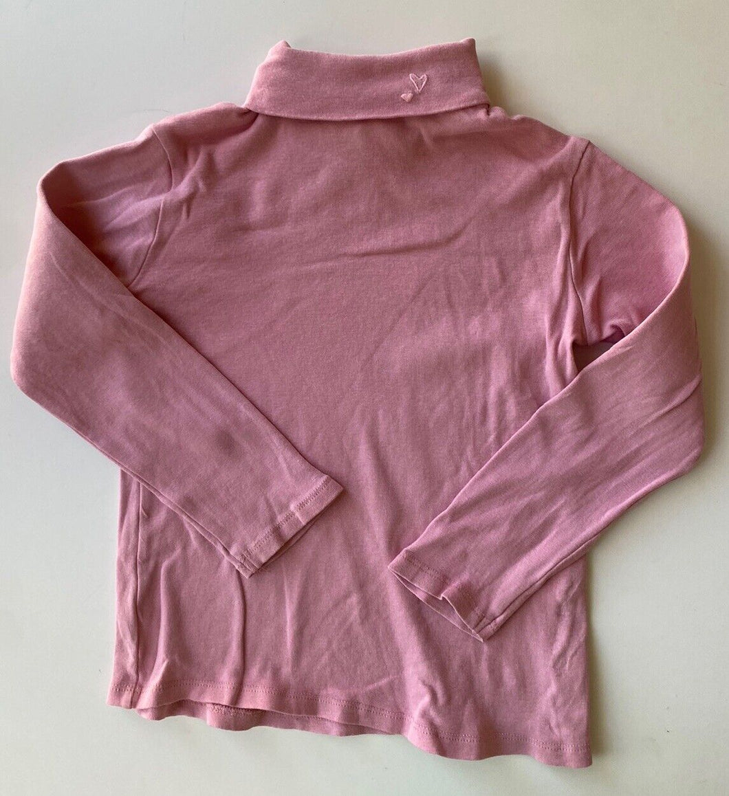 Zara kids girls size 6 pink skivvy long sleeve top t-shirt, VGUC