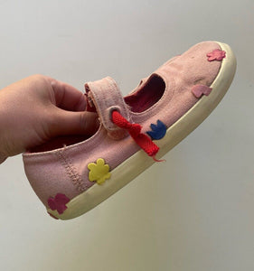 Camper kids girls size EUR 31 pink canvas Mary Jane shoes, play condition