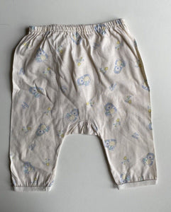 Tartine et Chocolat baby size 0-3 months white leggings pants blue lions, GUC