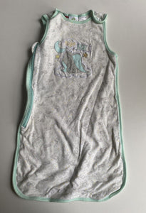 Disney baby size 3-6 months green white sleeping bag Dumbo stars, VGUC