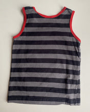 Load image into Gallery viewer, Disney kids boys size 4 grey stripe tank top Jake the Pirate, VGUC
