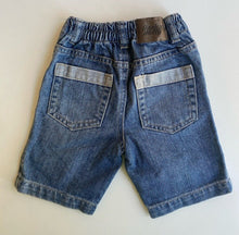 Load image into Gallery viewer, Jack &amp; Milly baby boy size 6-12 months blue denim shorts, VGUC
