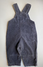 Load image into Gallery viewer, Marquise baby size 12-18 months grey cord overalls one-piece, VGUC
