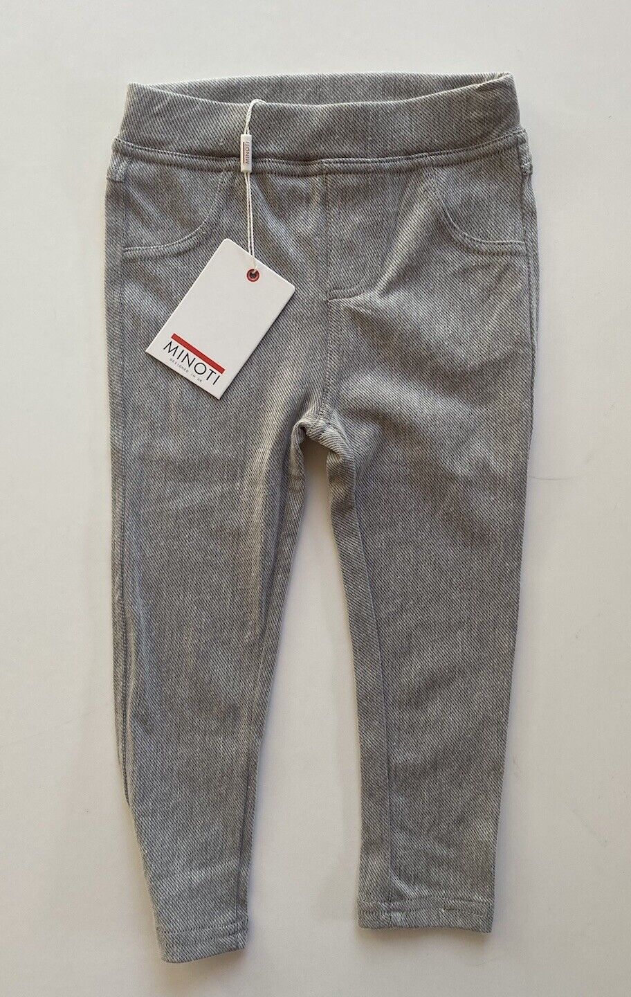 Minoti kids girls toddler size 2 years grey jeggings pants, BNWT