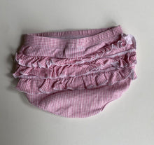 Load image into Gallery viewer, Marquise baby girl size 0-3 months pink white spotted bloomers ruffle, GUC
