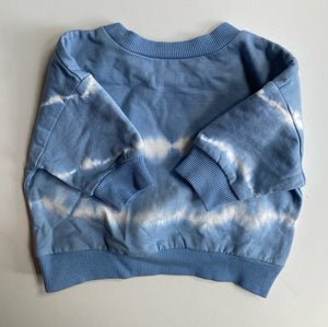 Cotton On baby size 0-3 months blue tie dye jumper, BNWT