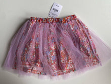 Load image into Gallery viewer, Cotton On baby girl size 1-2 years red purple floral tutu skirt tulle, BNWT
