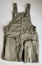 Load image into Gallery viewer, Next kids girls size 5 years olive green overalls jumpsuit, GUC
