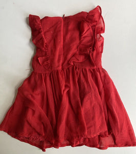 Bebe by Minihaha baby girl size 18-24 months red party dress, VGUC