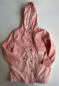 DKNY kids girls toddler size 3 pink hooded rain jacket, VGUC