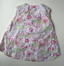 Load image into Gallery viewer, Sprout baby girl size 12-18 months pink green floral sleeveless top, VGUC
