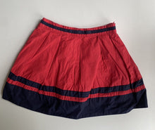 Load image into Gallery viewer, Jacadi kids girls size 6 years red navy pleated skirt, VGUC
