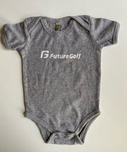 Load image into Gallery viewer, Unbranded baby size 3-6 months grey t-shirt bodysuit top Future Golf, VGUC
