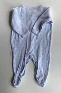 Marquise baby size 0-3 months blue anchors one-piece button up suit, VGUC