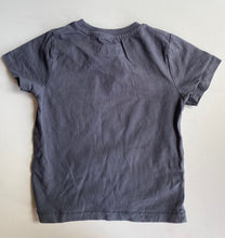 Load image into Gallery viewer, M&amp;S kids toddler size 2-3 years grey short sleeve t-shirt top pocket, VGUC
