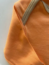 Load image into Gallery viewer, Carter&#39;s baby size 0-3 months orange long sleeve bodysuit construction bear VGUC
