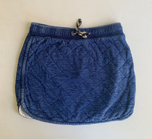 Load image into Gallery viewer, Seed kids girls size 7-8 blue quilted elastic waist skirt, VGUC
