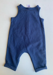 Anko baby size 0-3 months blue one-piece jumpsuit pockets, VGUC