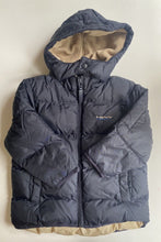 Load image into Gallery viewer, Next kids toddler size 2-3 years navy blue hooded puffer jacket warm, VGUC
