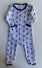 Load image into Gallery viewer, Bonds baby size 3-6 months black white logo easysuit one-piece, VGUC
